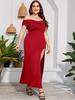 Summer Sexy Plus Size 5xl Kvinner Aftenkjole Spalte Vestidos Elegante V-hals damekjoler