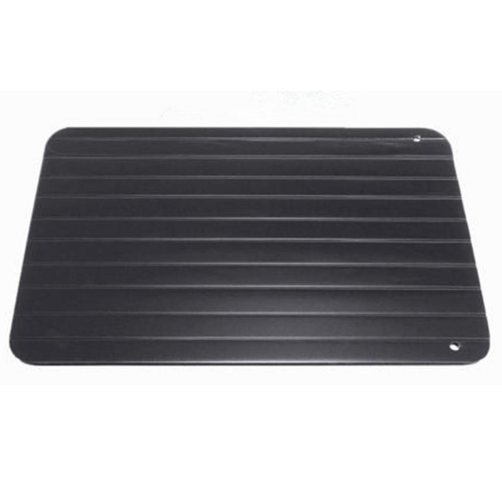 Meat Fruit Fast Defrosting Plate Food Grade Natural Safe and Odorless Defrosting Tray Recess Design for Liquid Drainage