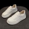 2025 spring and autumn new platform white shoes small women round head lace-up versatile casual board shoes sports shoes
