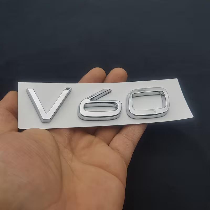 1 Stück 3D ABS Heckklappen Buchstaben Logo Emblem Abzeichen Aufkleber V40 V50 V60 V70 V90 Zubehör