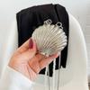 Womens Bags Metal Fashion Mini Square Bags 2023 Glossy Acrylic Chain Shoulder Crossbody Bags Small Headphone Evening Bags