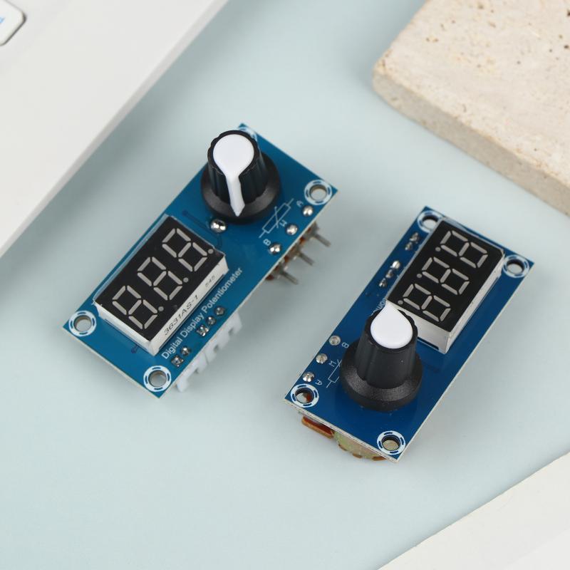 5K/10K/20K Single Channel Digital Potentiometer Module Adjustable Resistor With 3-Digit Digital Tube Knob Led Display