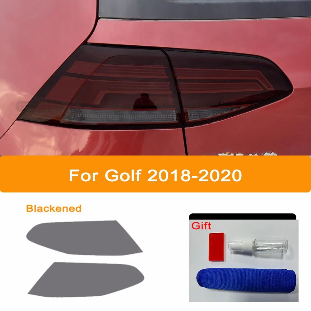 TPU Car Headlights Taillights Black Protective Film Transparent Sticker Refit For Volkswagen VW Golf 7 8 MK7 MK7.5 MK8 2014-