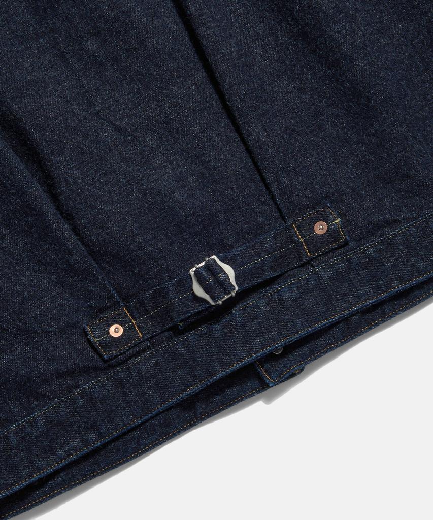 Espionage Type 1 Selvedge Denim Trucker Jacket Dark Indigo