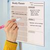 Magnetic Fridge Calendar Weekly Monthly Planner Dry Erase Board Schedules Chores Meals Planning Refrigerator Calendar Whiteboard Decoration