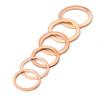 100pcs Copper Crush Washer Gasket Set Flat Ring Seal Assortment Kit