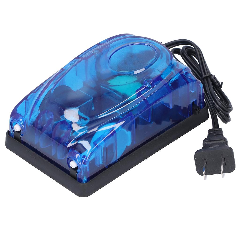 Powerful Fish Tank Air Pump Quiet Operation Double Outlets with Bubble Stone Aquarium Supplies