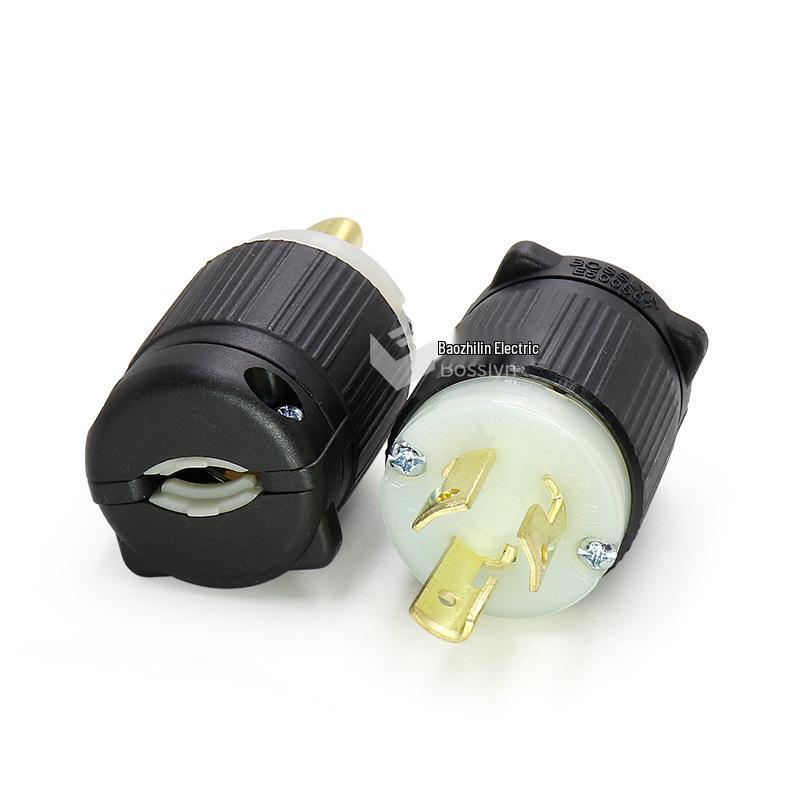 Bosslyn 15A 277V US & Canada Generator Plug - American Standard Industrial Enclosure Plug