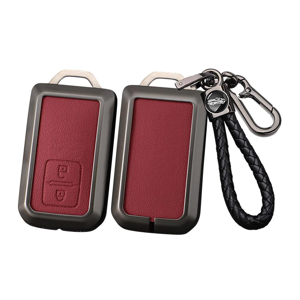 SANRILY Smart Key Case für Suzuki Swift Wagon Luxus-Legierung Schlüssel Schlüssel Rot Hybrid, Ignis, R, Stingray, Hustler, XBEE, Jimny, etc.. - Schutz, Langlebig,
