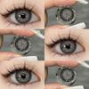 1 Pair New Colored Fashion Lenses Brown Eye Color Lenses Colored Pupils for Eyes Blue Lenses Yearly Gray Color Eye Lens
