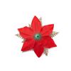 10X Christmas Large Poinsettia Glitter Flower Hangings A Perfect Holiday Decor