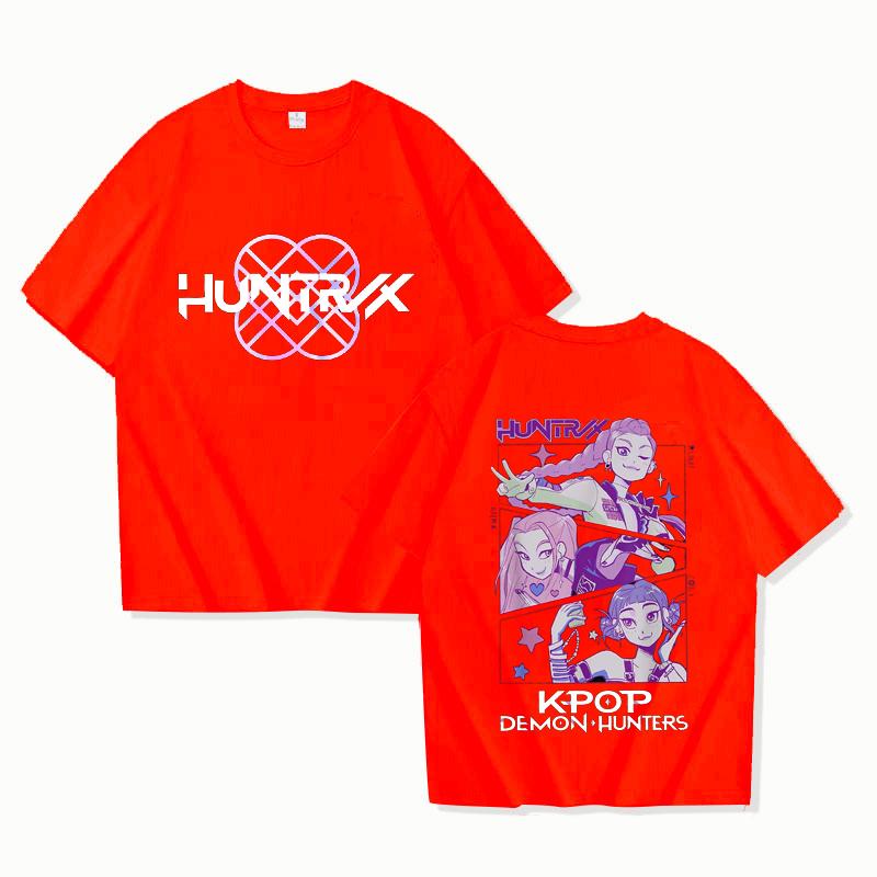 K-Pop Demon Hunters T-shirt Women Men Oversized O-Neck Short Sleeve Fans Gift
