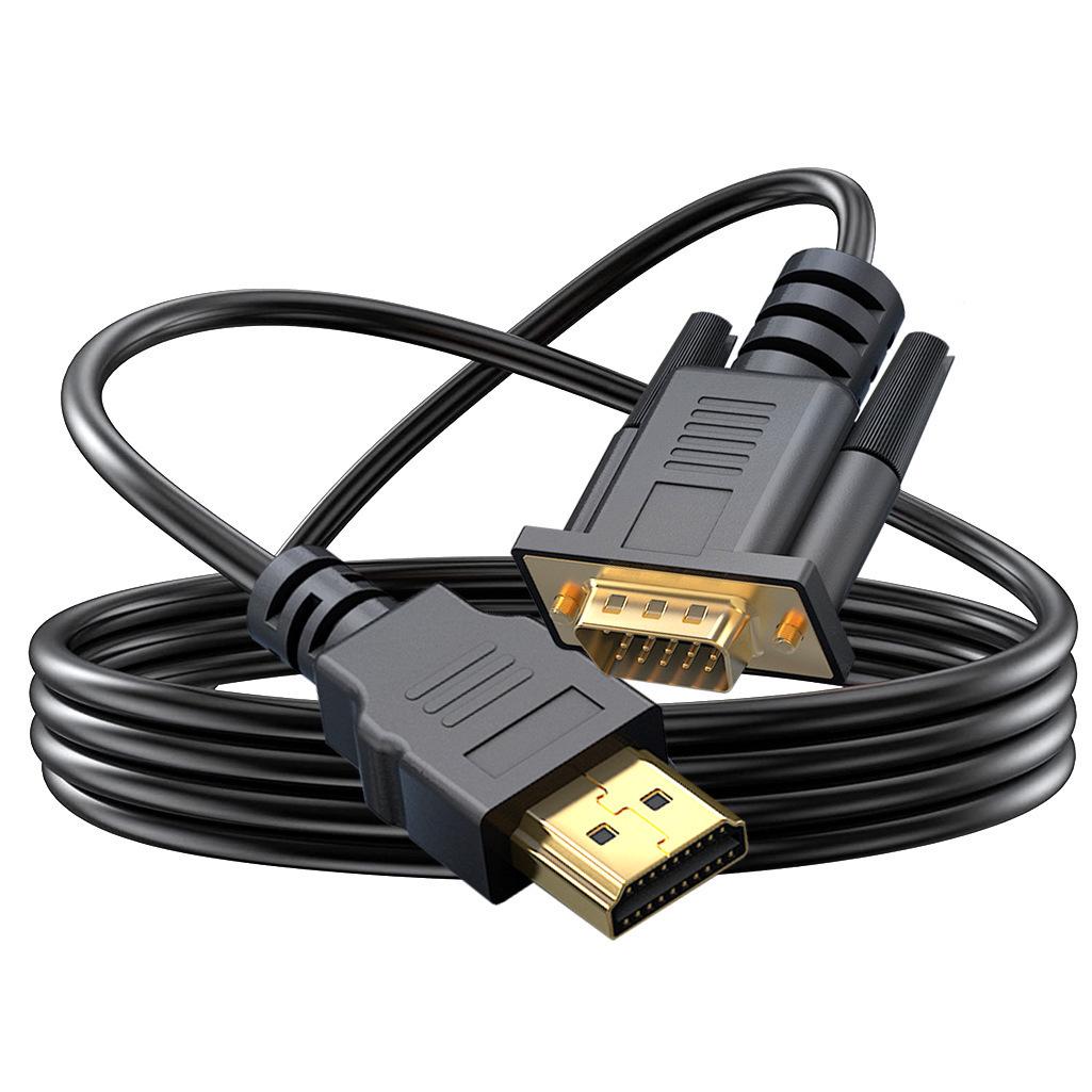 

Кабель-конвертер HDMI-VGA длиной 1,8 м со звуком для ноутбуков и проекторов Black 1m