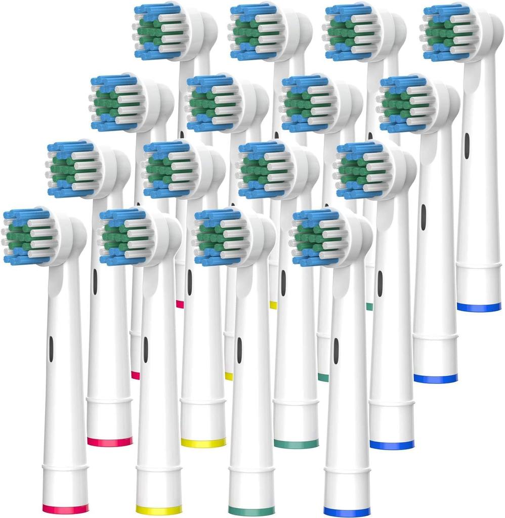 FIRIK Electric Toothbrush Replacement Brush Basic for Home Use Oral-B Set, Brush, 16-Pack,