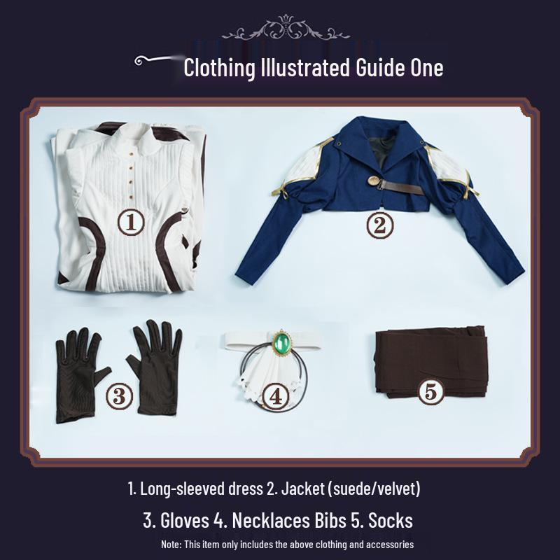 

Yiyoumi Violet Evergarden Cosplay Dress for Women S