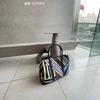 NEW Canva Large Capacity Versatile Women's Pack New Style Mother-child Shoulder Bag Underarm Bucket Bag Stripes