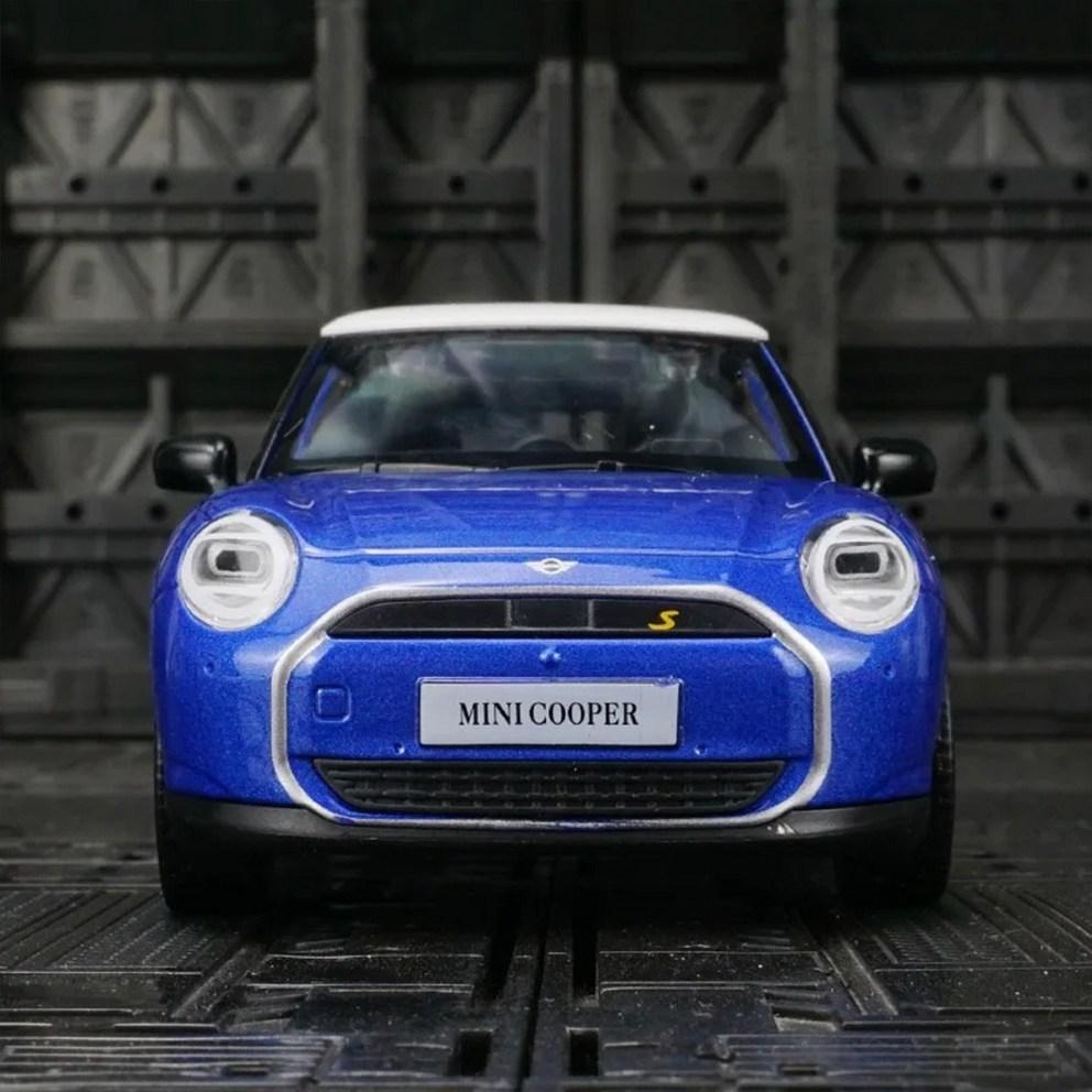 My Car 1:28 Die-Cast Metal Mini Cooper Model Car Figurine Decoration, Blue