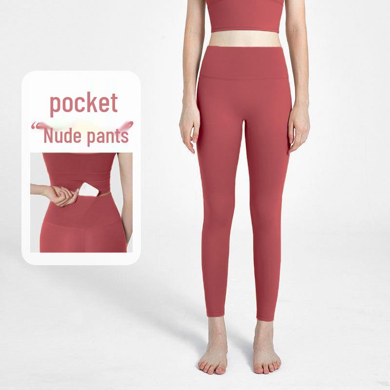 

Бесшовные леггинсы для йоги с высокой посадкой и карманами - Женские эластичные леггинсы для фитнеса и бега Small