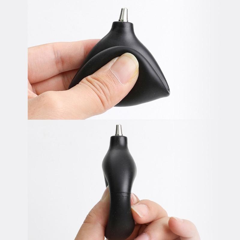 Portable Air Blower Dust Remover Ball with Plastic/Metal Nozzle Safely Removes Dust From Mobile Camera Lens