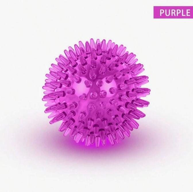 1pc Squeaky Dog Toy Ball (6 Colors), Dog Chew Toy, Aggressive Chewing Teeth Cleaning Toy