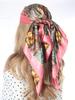 New Silk Shawl Satin Square Scarf For Women Paisley Neckerchief Female New Headband Hair Bands Print Foulard Hijab Wraps Bandana