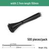 Black Self-Locking Nylon Cable Tie with Strong Anti-Theft Buckle