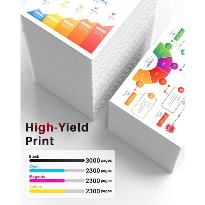 Cartouche de Toner - LASER GENETICS CARRON - TN248XL - Compatible - 5500 pages - Multi-couleurs