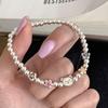 Korean Pearl & Sterling Silver Beaded Bracelet: Non-Fading, Summer Women's High-End Jewelry.
