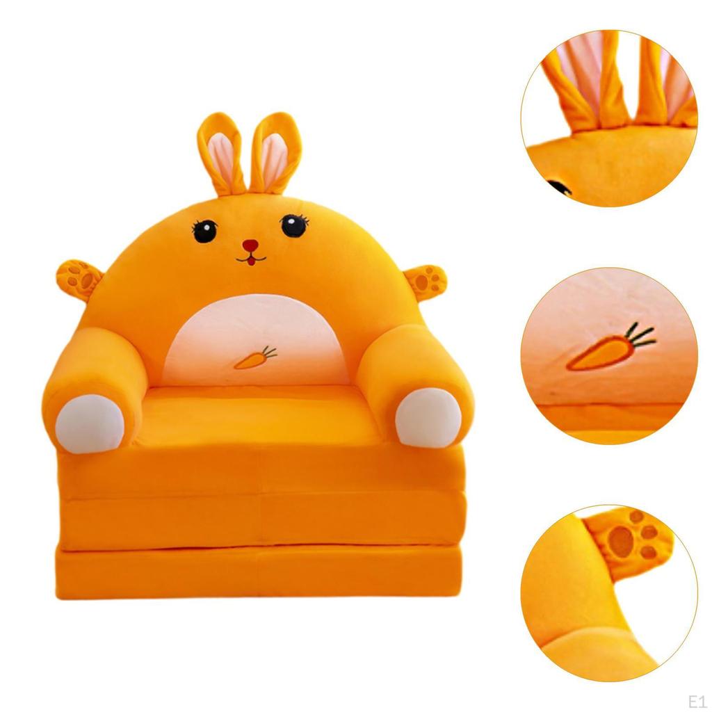 Children's Foldable Couch for Kids, Portable Design, Cartoon Nurseries