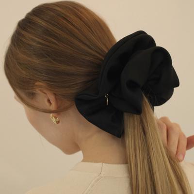HAS LV028 Gold Pendant Silk Scrunchie
