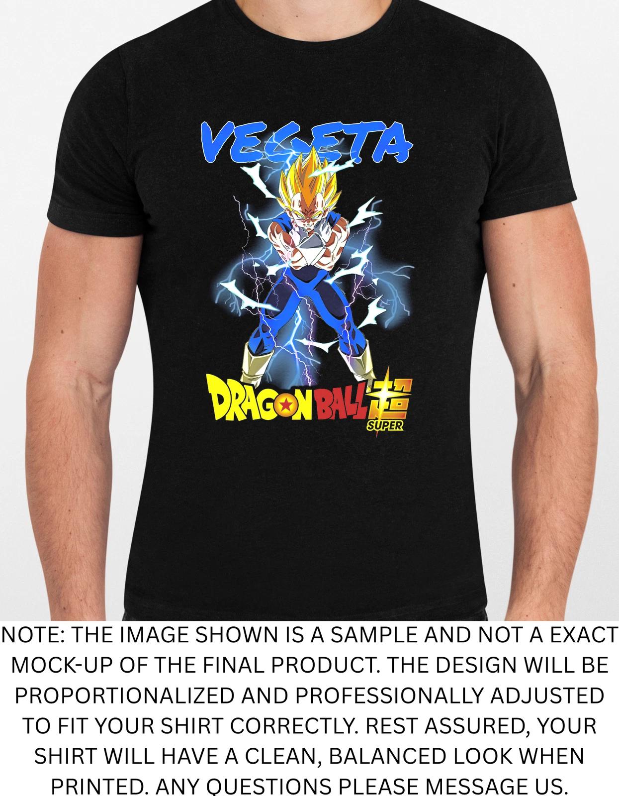 Men s and Women s T-shirts Vegeta Graphic XL