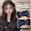 Black Elf Ear Bow Hair Claw Clip - Princess Style Hair Accessory