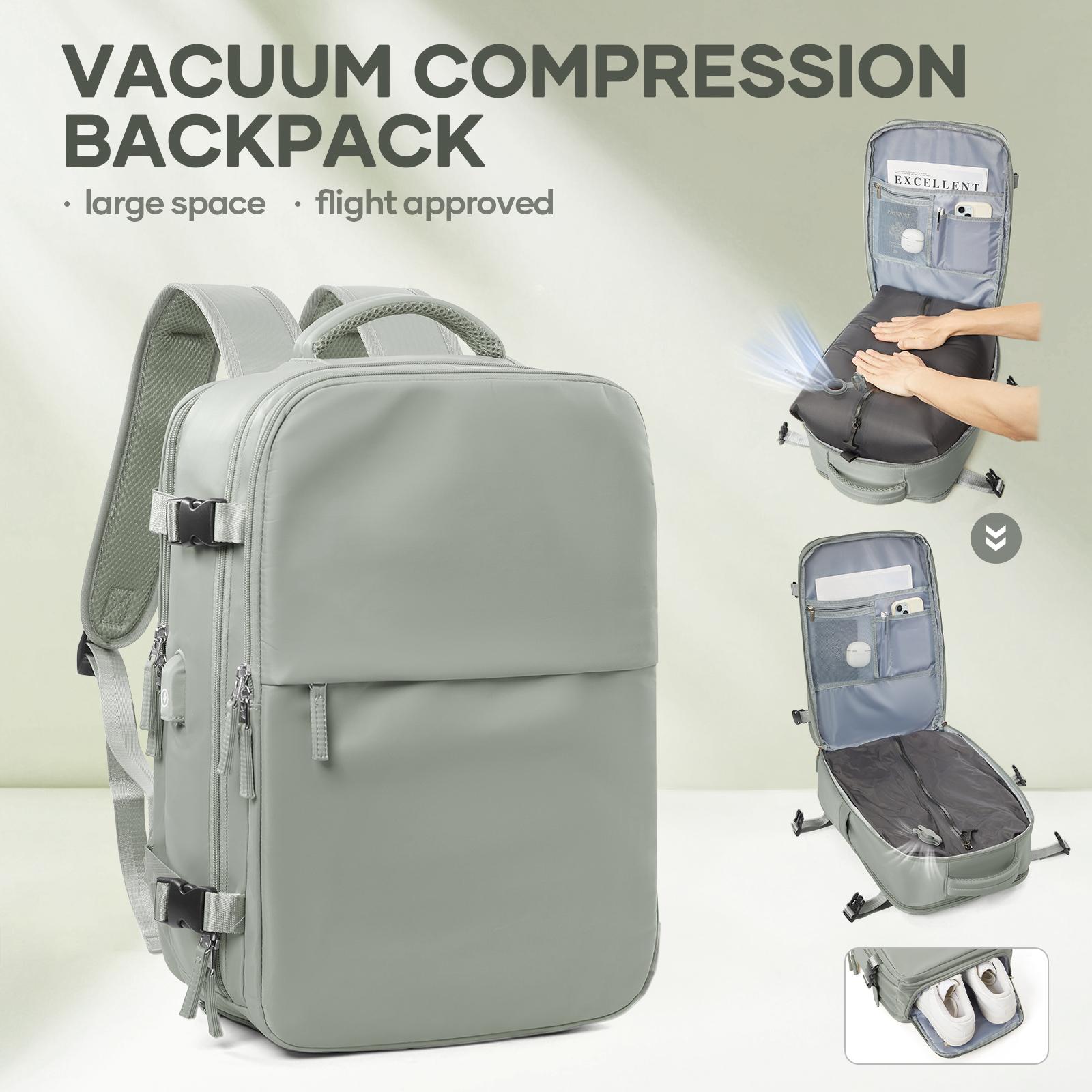 

Вакуумно-запаянный дорожный рюкзак для мужчин и женщин - Легкий нейлоновый рюкзак большой вместимости Вакуумный компрессионный рюкзак для коротких путешествий Without Pump зелёный