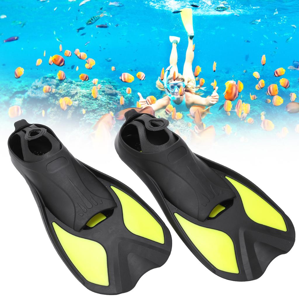 Outdoor Water Sports Swimming Fins Soft Snorkel Diving Fins Adult Man Woman Swim Shoes