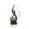 Abstrakt Ildstatue Skrivebordspynt Håndverk Samleobjekter Kreativt Design Resin Flamme Figur Moderne