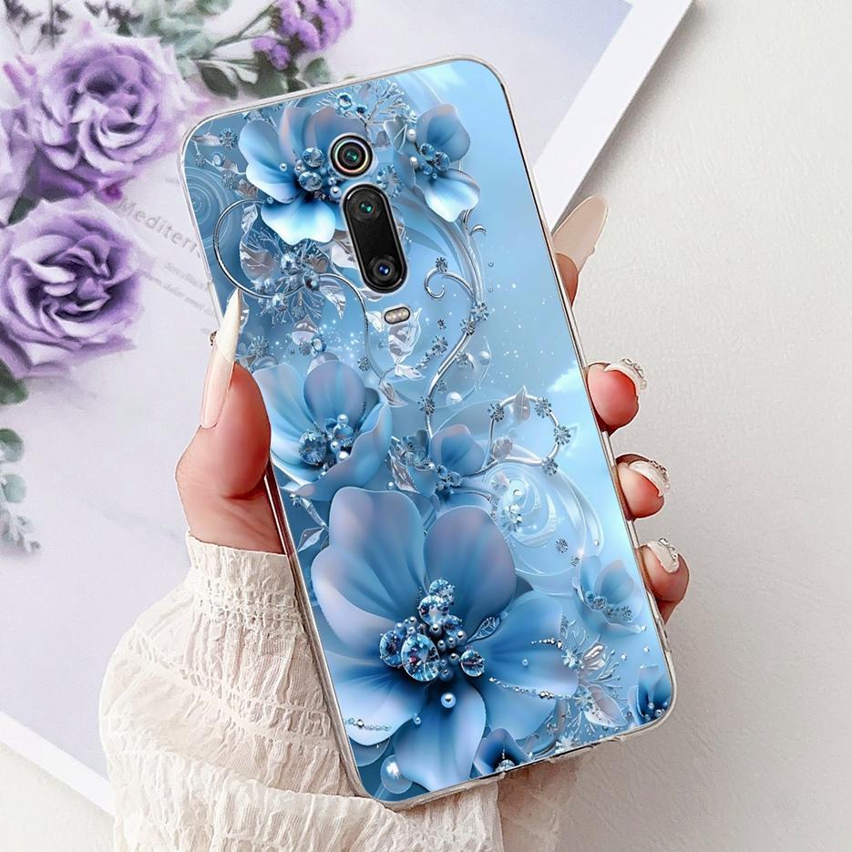 For Xiaomi Mi 9T Pro Case Colorful Flowers Painted Cover Soft Silicone Phone Case For Xiaomi Mi 9T Pro Mi9T Mi9TPro Fundas Coque