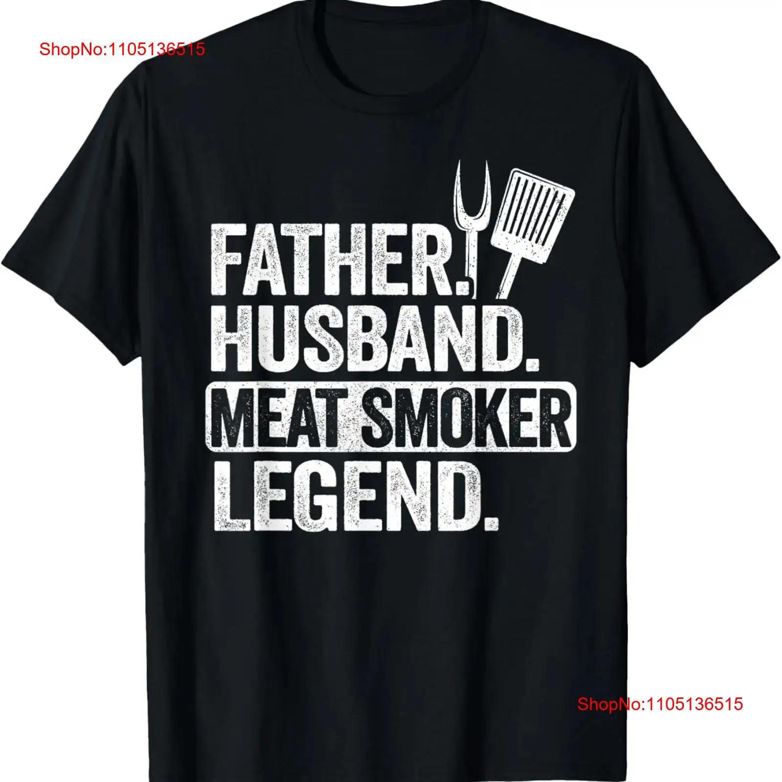 

Father Husband Meat Smoker Legend Grilling Dad Smoking T Shirt vintage Washed Unisex fashion Casual Slightly Stretched graphic 5XL різнокольоровий