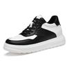 Men's Height Increasing Platform Shoes - 6CM Lift, Thick Sole, Cowhide Surface, Sports-Inspired, Fashionable Casual Footwear for Spring and Autumn