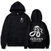 Soukromá hudba Vyšívaná mikina s kapucí Rocková kapela Deftones Mikina Unisex Streetwear Dlouhý rukáv Móda Pánské oblečení