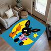 Panda Bunny Friends Area Rug Design for Game Room Kitchen Outdoor Foyer Antislip Carpet Decorate Offices Perfect Birthday/Christmas Gift Idea