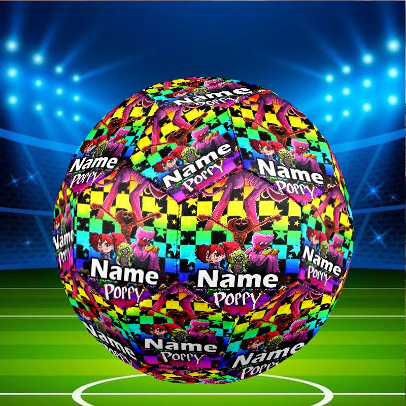 Custom Name Personalized Poppy Playtime Print Size 5 Soccer Ball Training & Match Football, for Team, Kicking, Gift for Football Enthusiasts