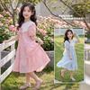 Girls' Summer Short-Sleeved Princess Dress