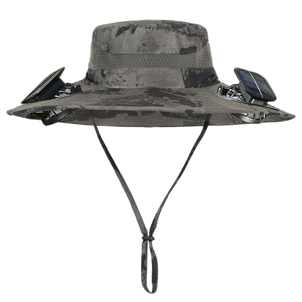 Solar Fan Hat Portable Sun Cap Summer hat USB Rechargeable Single/Dual Cooling Fan Fishing Hat Fisherman Hiking Mountaineering