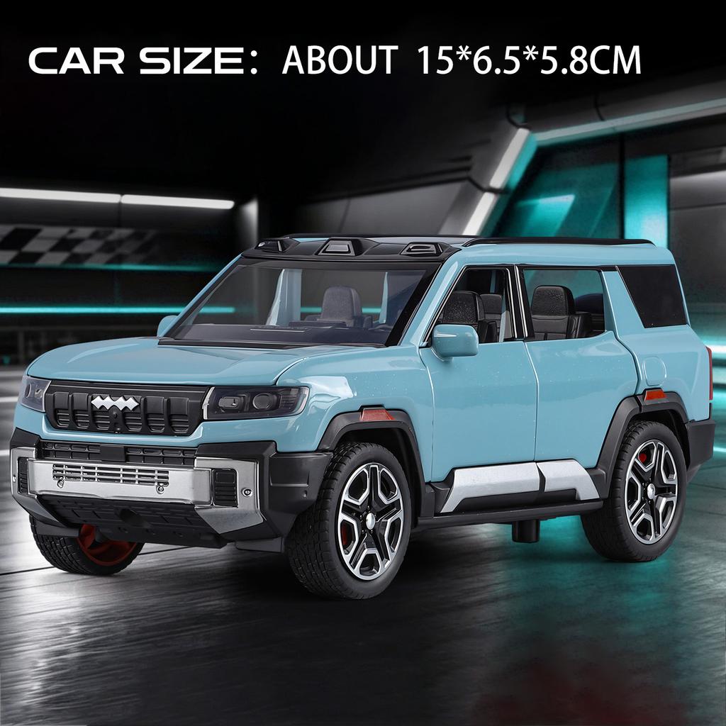 1:32 Scale BYD Leopard 8 ES8 Miniature Model Toys Car Diecast Alloy Doors Opened Music Light Vehicle Collecting Enthusiasts