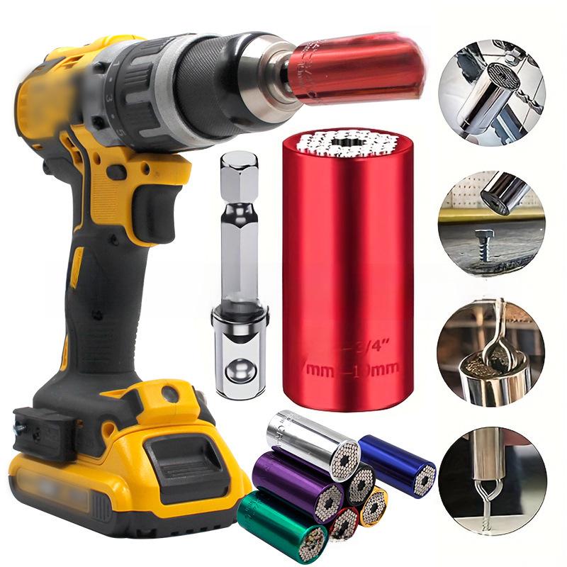 Multi-functional Ratchet Wrench and Drill Tool Set