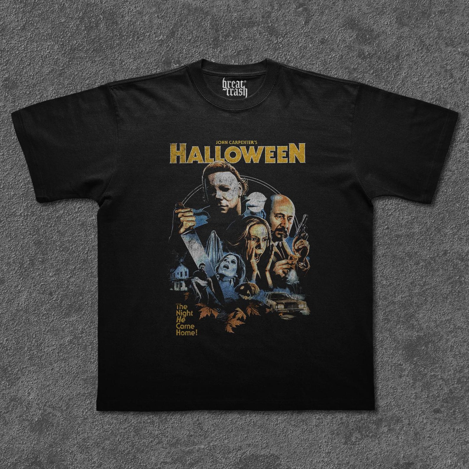 Halloween Shirt, Michael Myers Horror Movie Tee, Vintage 80s Slasher Graphic T-Shirt, John Carpenter Cult Classic, Haddonfield Illinois S