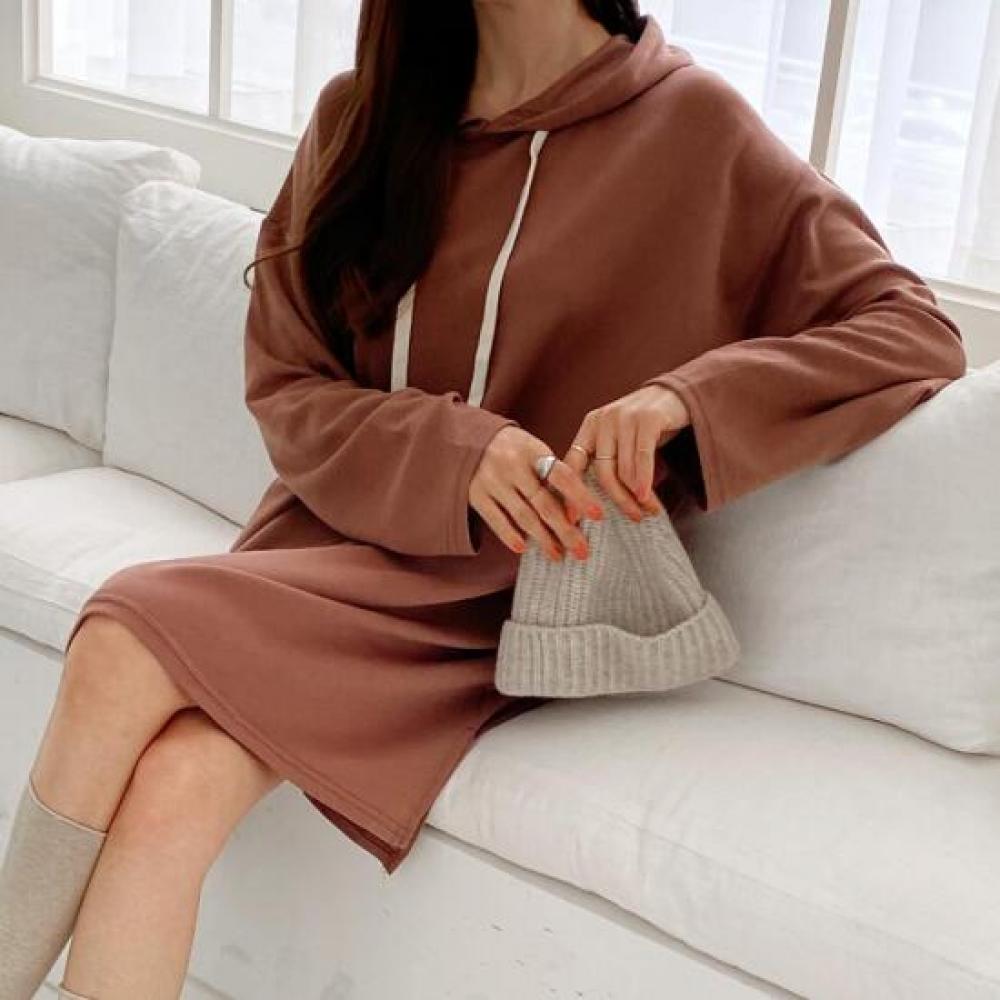 New Arrivals Open Run Hoodie Women Long Sleeve Box Fit Dress Oversize