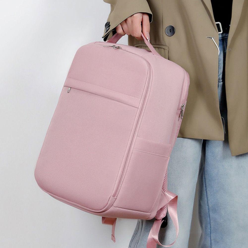 Large Capacity Business Backpack Waterproof Wide Straps Student School Bag Multi-Compartment Lightweight Travel Laptop Rucksack