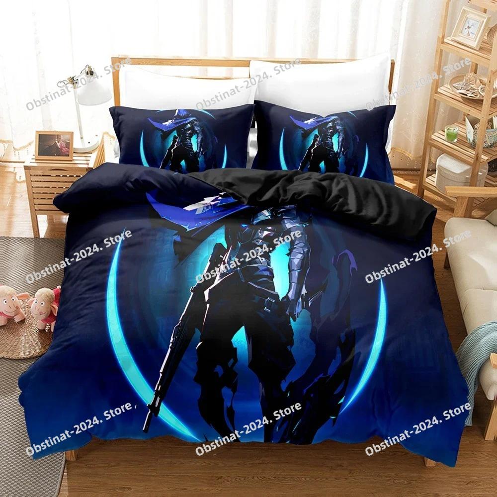 New Game VALORANT Bedding Set Printed Duvet Cover Pillowcase Single Double Style Queen King Size Sets Linen Home Textiles