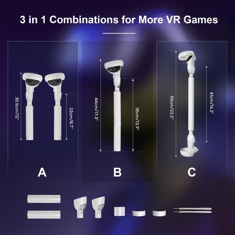 Extension Grips Holder VR Game Handle Bracket for T 2 VR Glasses Club Games Extension Grip Bracket